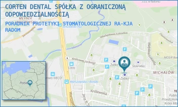 PORADNIA PROTETYKI STOMATOLOGICZNEJ RA-KJA - CORTEN DENTAL SPÓŁKA Z OGRANICZONĄ ODPOWIEDZIALNOŚCIĄ - KRÓLOWEJ JADWIGI 21,  RADOM