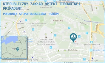 PORADNIA STOMATOLOGICZNA - NIEPUBLICZNY ZAKŁAD OPIEKI ZDROWOTNEJ PRIMADENT - POLICKA 2,  RADOM