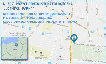 NIEPUBLICZNY ZAKŁAD OPIEKI ZDROWOTNEJ PRZYCHODNIA STOMATOLOGICZNA "DENTAL-PARK" REYMONTA 8 - N ZOZ PRZYCHODNIA STOMATOLOGICZNA ,,DENTAL PARK'' - REYMONTA 8,  MŁAWA