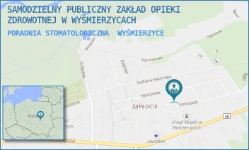 PORADNIA STOMATOLOGICZNA - SAMODZIELNY PUBLICZNY ZAKŁAD OPIEKI ZDROWOTNEJ W WYŚMIERZYCACH - 1000-LECIA 8,  WYŚMIERZYCE