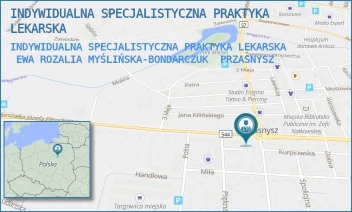 INDYWIDUALNA SPECJALISTYCZNA PRAKTYKA LEKARSKA  EWA ROZALIA MYŚLIŃSKA-BONDARCZUK - INDYWIDUALNA SPECJALISTYCZNA PRAKTYKA LEKARSKA - PIŁSUDSKIEGO 53,  PRZASNYSZ