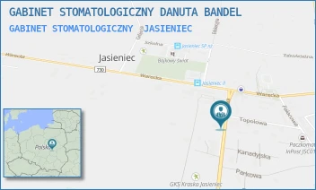 GABINET STOMATOLOGICZNY - GABINET STOMATOLOGICZNY DANUTA BANDEL - CZERSKA 4D,  JASIENIEC