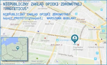 NIEPUBLICZNY ZAKŁAD OPIEKI ZDROWOTNEJ "PROTETICUS" - NIEPUBLICZNY ZAKŁAD OPIEKI ZDROWOTNEJ "PROTETICUS" - ŻEROMSKIEGO 13,  WARSZAWA BIELANY