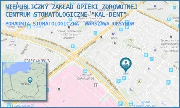 PORADNIA STOMATOLOGICZNA - NIEPUBLICZNY ZAKŁAD OPIEKI ZDROWOTNEJ CENTRUM STOMATOLOGICZNE "KAL-DENT" - MIKLASZEWSKIEGO 9,  WARSZAWA URSYNÓW