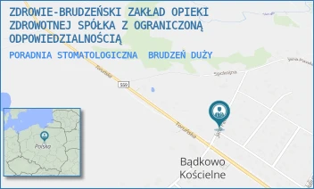 PORADNIA STOMATOLOGICZNA - ZDROWIE-BRUDZEŃSKI ZAKŁAD OPIEKI ZDROWOTNEJ SPÓŁKA Z OGRANICZONĄ ODPOWIEDZIALNOŚCIĄ - JANA PAWŁA II 2,  BRUDZEŃ DUŻY