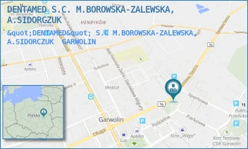 "DENTAMED" S.C M.BOROWSKA-ZALEWSKA, A.SIDORCZUK - DENTAMED S.C. M.BOROWSKA-ZALEWSKA, A.SIDORCZUK - STASZICA 14,  GARWOLIN