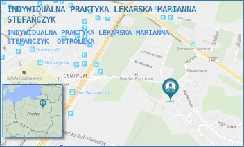 INDYWIDUALNA PRAKTYKA LEKARSKA MARIANNA STEFAŃCZYK - INDYWIDUALNA PRAKTYKA LEKARSKA MARIANNA STEFAŃCZYK - AZALIOWA 6,  OSTROŁĘKA