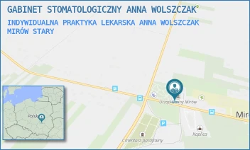 INDYWIDUALNA PRAKTYKA LEKARSKA ANNA WOLSZCZAK - GABINET STOMATOLOGICZNY ANNA WOLSZCZAK - MIRÓW STARY 27,  MIRÓW STARY