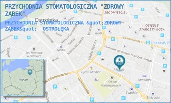 PRZYCHODNIA STOMATOLOGICZNA "ZDROWY ZĄBEK" - PRZYCHODNIA STOMATOLOGICZNA "ZDROWY ZĄBEK" - GEN. AUGUSTA EMILA FIELDORFA "NILA" 7A/2,  OSTROŁĘKA