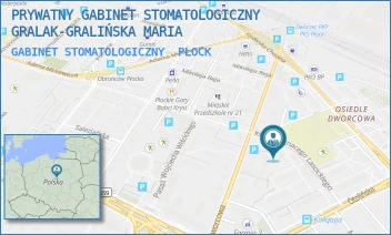 GABINET STOMATOLOGICZNY - PRYWATNY GABINET STOMATOLOGICZNY GRALAK-GRALIŃSKA MARIA - DWORCOWA 12/1,  PŁOCK
