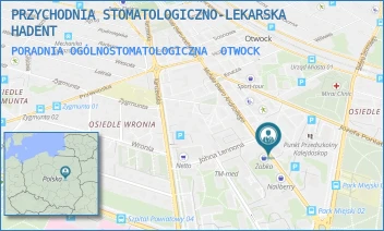 PORADNIA OGÓLNOSTOMATOLOGICZNA - PRZYCHODNIA STOMATOLOGICZNO-LEKARSKA HADENT - ANDRIOLLEGO 59/35,  OTWOCK