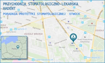 PORADNIA PROTETYKI STOMATOLOGICZNEJ - PRZYCHODNIA STOMATOLOGICZNO-LEKARSKA HADENT - ANDRIOLLEGO 59/35,  OTWOCK