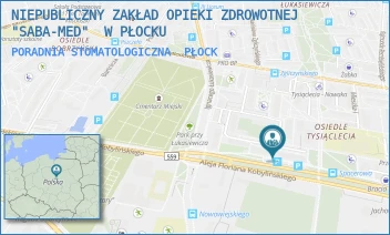 PORADNIA STOMATOLOGICZNA - NIEPUBLICZNY ZAKŁAD OPIEKI ZDROWOTNEJ "SABA-MED"  W PŁOCKU - KOBYLIŃSKIEGO 14,  PŁOCK