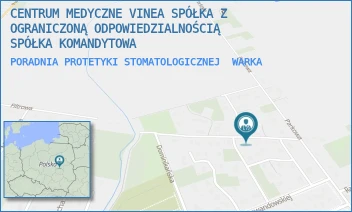 PORADNIA PROTETYKI STOMATOLOGICZNEJ - CENTRUM MEDYCZNE VINEA SPÓŁKA Z OGRANICZONĄ ODPOWIEDZIALNOŚCIĄ SPÓŁKA KOMANDYTOWA - JANA CHRYZOSTOMA PASKA 3,  WARKA