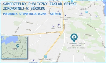 PORADNIA STOMATOLOGICZNA - SAMODZIELNY PUBLICZNY ZAKŁAD OPIEKI ZDROWOTNEJ W SEROCKU - A.A. KĘDZIERSKICH 2,  SEROCK
