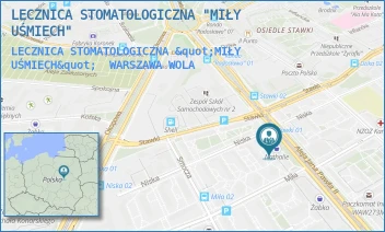 LECZNICA STOMATOLOGICZNA "MIŁY UŚMIECH" - LECZNICA STOMATOLOGICZNA "MIŁY UŚMIECH" - AL. JANA PAWŁA II 65,  WARSZAWA WOLA