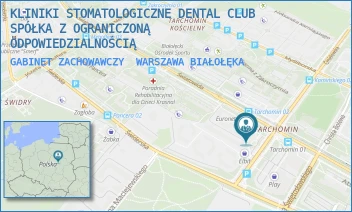 GABINET ZACHOWAWCZY - KLINIKI STOMATOLOGICZNE DENTAL CLUB SPÓŁKA Z OGRANICZONĄ ODPOWIEDZIALNOŚCIĄ - ŚWIATOWIDA 47A/3.1,  WARSZAWA BIAŁOŁĘKA