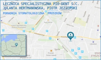 PORADNIA STOMATOLOGICZNA - LECZNICA SPECJALISTYCZNA PIO-DENT S.C. JOLANTA HERTMANOWSKA, PIOTR JEZIERSKI - POWSTAŃCÓW 25,  PRUSZKÓW
