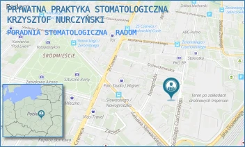PORADNIA STOMATOLOGICZNA - PRYWATNA PRAKTYKA STOMATOLOGICZNA KRZYSZTOF NURCZYŃSKI - DIONIZEGO CZACHOWSKIEGO 15A,  RADOM
