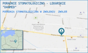 PORADNIA STOMATOLOGICZNA W ZWOLENIU - PORADNIE STOMATOLOGICZNO - LEKARSKIE "DANMED" - WOJSKA POLSKIEGO 46,  ZWOLEŃ