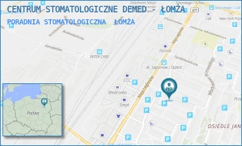 PORADNIA STOMATOLOGICZNA - CENTRUM STOMATOLOGICZNE DEMED - ŁOMŻA - SŁOWACKIEGO 7A,  ŁOMŻA
