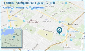 PORADNIA PROTETYKI - CENTRUM STOMATOLOGII DENT - MED - KRÓLOWEJ JADWIGI 2/U2,  LEGIONOWO