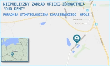 PORADNIA STOMATOLOGICZNA KORASZEWSKIEGO - NIEPUBLICZNY ZAKŁAD OPIEKI ZDROWOTNEJ "DUO-DENT" - UL. BRONISŁAWA KORASZEWSKIEGO 8-16,  OPOLE