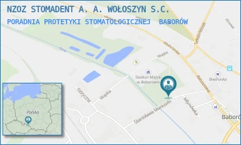 PORADNIA PROTETYKI STOMATOLOGICZNEJ - NZOZ STOMADENT A. A. WOŁOSZYN S.C. - UL. MONIUSZKI 6A,  BABORÓW