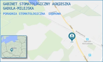PORADNIA STOMATOLOGICZNA - GABINET STOMATOLOGICZNY AGNIESZKA GADULA-MILEJSKA - CIEPIELOWICKA 13,  DĄBROWA