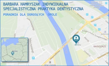 PORADNIA DLA DOROSŁYCH - BARBARA HAMRYSZAK INDYWIDUALNA SPECJALISTYCZNA PRAKTYKA DENTYSTYCZNA - UL. LICEALNA 18/212A,  OPOLE