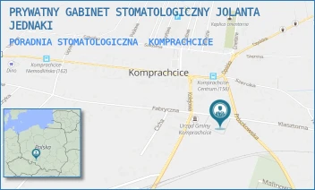 PORADNIA STOMATOLOGICZNA - PRYWATNY GABINET STOMATOLOGICZNY JOLANTA JEDNAKI - KS. B. BILIŃSKIEGO 2,  KOMPRACHCICE