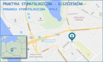 PORADNIA STOMATOLOGICZNA - PRAKTYKA STOMATOLOGICZNA - D.SZCZEŚNIAK - UL. LUDWIKA WARYŃSKIEGO 30,  OPOLE