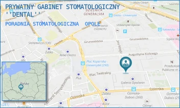 PORADNIA STOMATOLOGICZNA - PRYWATNY GABINET STOMATOLOGICZNY ''DENTAL'' - UL. PLAC TEATRALNY 8-9/11,  OPOLE