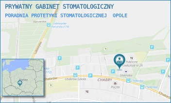 PORADNIA PROTETYKI STOMATOLOGICZNEJ - PRYWATNY GABINET STOMATOLOGICZNY - UL. CHABRÓW 58/101C,  OPOLE