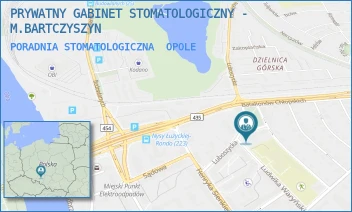 PORADNIA STOMATOLOGICZNA - PRYWATNY GABINET STOMATOLOGICZNY - M.BARTCZYSZYN - UL. LUDWIKA WARYŃSKIEGO 30,  OPOLE