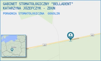 PORADNIA STOMATOLOGICZNA - GABINET STOMATOLOGICZNY "BELLADENT" KATARZYNA JÓZEFCZYK - ZDUN - UL. STRZELECKA 8-10,  GOGOLIN
