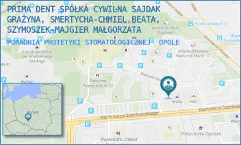 PORADNIA PROTETYKI STOMATOLOGICZNEJ - PRIMA DENT SPÓŁKA CYWILNA SAJDAK GRAŻYNA, SMERTYCHA-CHMIEL BEATA, SZYMOSZEK-MAJGIER MAŁGORZATA - UL. SZARYCH SZEREGÓW 72,  OPOLE