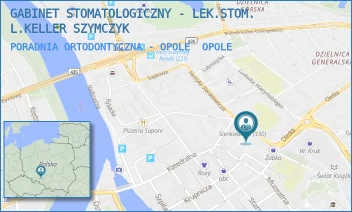 PORADNIA ORTODONTYCZNA - OPOLE - GABINET STOMATOLOGICZNY - LEK.STOM. L.KELLER SZYMCZYK - UL. HENRYKA SIENKIEWICZA 5,  OPOLE