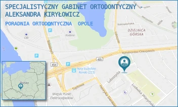 PORADNIA ORTODONTYCZNA - SPECJALISTYCZNY GABINET ORTODONTYCZNY - ALEKSANDRA KIRYŁOWICZ - UL. LUDWIKA WARYŃSKIEGO 30/LOK. 011,  OPOLE