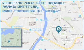 GABINET STOMATOLOGICZNY NR 1 - NIEPUBLICZNY ZAKŁAD OPIEKI ZDROWOTNEJ PORADNIA DENTYSTYCZNA - UL. RYNEK 12-14,  GŁUCHOŁAZY