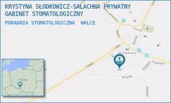 PORADNIA STOMATOLOGICZNA - KRYSTYNA SŁODKOWICZ-SALACHNA PRYWATNY GABINET STOMATOLOGICZNY - ZAMKOWA  85,  WALCE