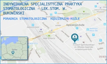 PORADNIA STOMATOLOGICZNA - INDYWIDUALNA SPECJALISTYCZNA PRAKTYKA STOMATOLOGICZNA - LEK.STOM. W. BUKOWIŃSKI - UL. JANA MATEJKI 15,  KĘDZIERZYN-KOŹLE