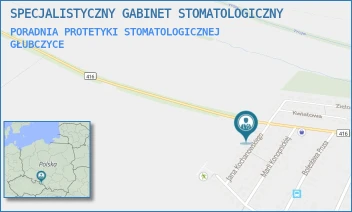 PORADNIA PROTETYKI STOMATOLOGICZNEJ - SPECJALISTYCZNY GABINET STOMATOLOGICZNY - UL. KOCHANOWSKIEGO 6,  GŁUBCZYCE