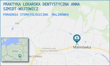 PORADNIA STOMATOLOGICZNA - PRAKTYKA LEKARSKA DENTYSTYCZNA ANNA SZMIDT-WOJTOWICZ - MALINÓWKA 61,  MALINÓWKA