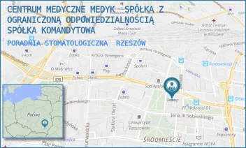 PORADNIA STOMATOLOGICZNA - CENTRUM MEDYCZNE MEDYK  SPÓŁKA Z OGRANICZONĄ ODPOWIEDZIALNOŚCIĄ SPÓŁKA KOMANDYTOWA - AL. JÓZEFA PIŁSUDSKIEGO 31,  RZESZÓW