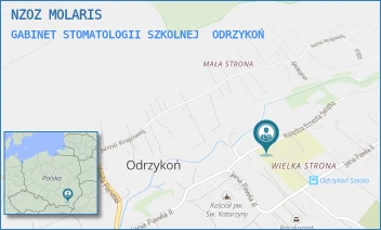 GABINET STOMATOLOGII SZKOLNEJ - NZOZ MOLARIS - UL. ERNESTA ŚWIĄTKA 4,  ODRZYKOŃ