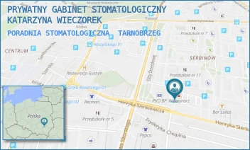 PORADNIA STOMATOLOGICZNA - PRYWATNY GABINET STOMATOLOGICZNY KATARZYNA WIECZOREK - UL. HENRYKA SIENKIEWICZA 59,  TARNOBRZEG