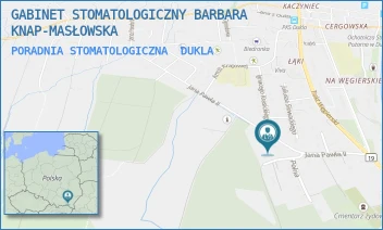 PORADNIA STOMATOLOGICZNA - GABINET STOMATOLOGICZNY BARBARA KNAP-MASŁOWSKA - UL. JANA PAWŁA II 49,  DUKLA