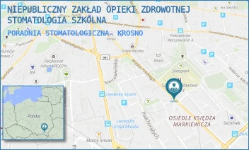 PORADNIA STOMATOLOGICZNA - NIEPUBLICZNY ZAKŁAD OPIEKI ZDROWOTNEJ STOMATOLOGIA SZKOLNA - UL. WOSKA POLSKIEGO 49,  KROSNO