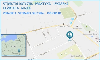 PORADNIA STOMATOLOGICZNA - STOMATOLOGICZNA PRAKTYKA LEKARSKA ELŻBIETA GUZEK - UL. SŁONECZNA 2,  PRUCHNIK